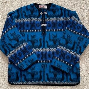 Vintage Devold Design Wool Pullover Sweater. NWOT. Lady 40 Small.